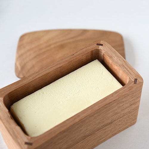 木のバターケースセット・カルピスバター用/使用例